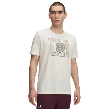 Pánske tričko s krátkym rukávom UNDER ARMOUR UA COLLEGE CREST LOGO SS