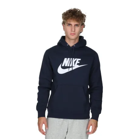 Pánska mikina s kapucňou NIKE M NK CLUB BB PO GFX HOODIE BLUE