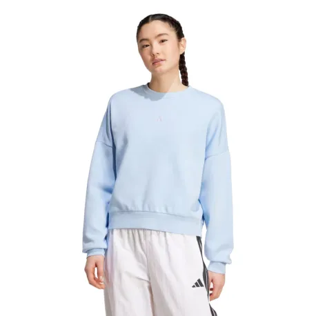 Dámska zateplená mikina ADIDAS W SL FC SWT GLOBLU WHITE