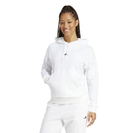 Dámska mikina s kapucňou ADIDAS W SL FT HD WHITE BLACK
