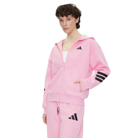 Dámska mikina so zipsom ADIDAS W FI 3S FZ HD TRUPNK