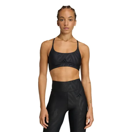 Dámska tréningová športová podprsenka ADIDAS LS AOP BRA BLACK