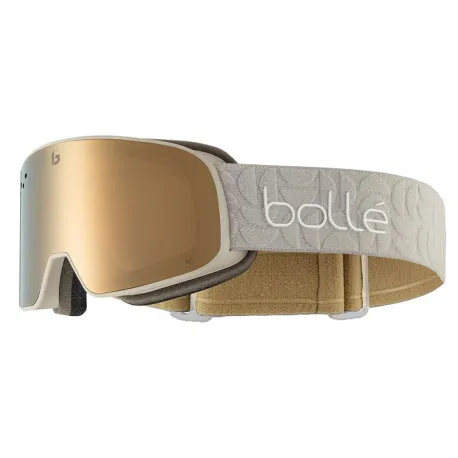 Lyžiarske okuliare BOLLE NEVADA SMALL Stockholm Sand Matte - Gold cat 3