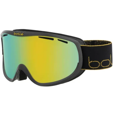 Dámske lyžiarske okuliare BOLLE SIERRA Black & Gold Shiny - Sunshine Cat 3