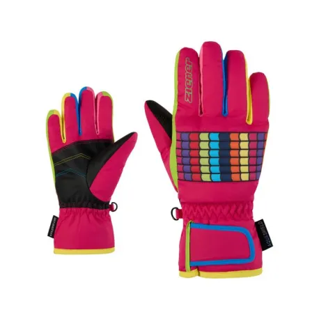 Juniorské lyžiarske rukavice ZIENER Lamil-Z AS-115015-766-Pop pink