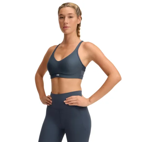 Dámska tréningová športová podprsenka UNDER ARMOUR UA Infinity Low 2.0 Bra-GRY
