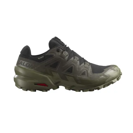 Pánska bežecká trailová obuv SALOMON Speedcross 6 GTX M black peat deep lichen green