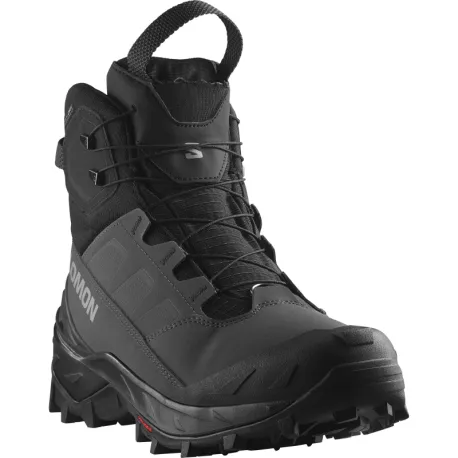Pánske vysoké zimné topánky SALOMON Crosstrack Powder WP M asphalt black sharkskin