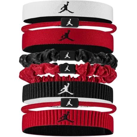 Dámska čelenka NIKE JORDAN MW HEAD TIES 8PK WH GR BK