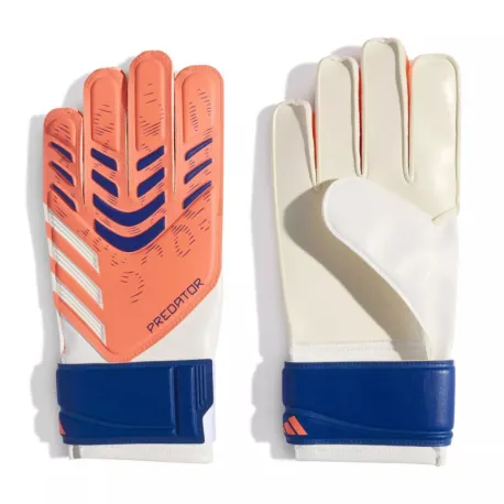 Detské futbalové brankárske rukavice ADIDAS PRED GL TRN J SIGCOR WHITE LUCBLU