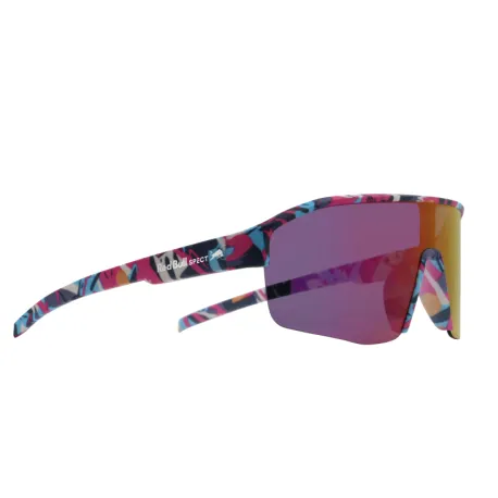 Slnečné okuliare RED BULL SPECT DUNDEE-010, matt blue-pink pattern, smoke with pink-yellow mirror, CAT 3