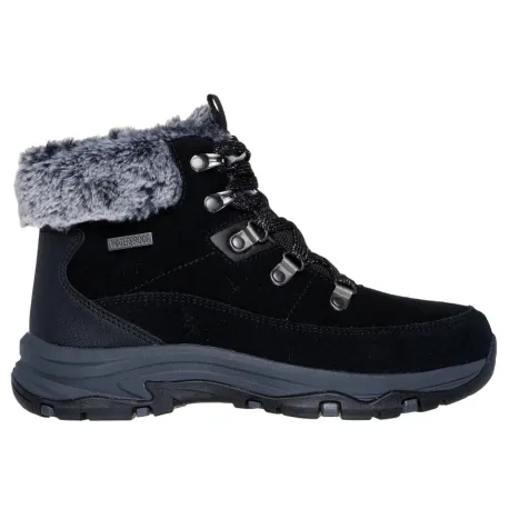 Dámske členkové zimné topánky SKECHERS Trego Snow Worries W black black
