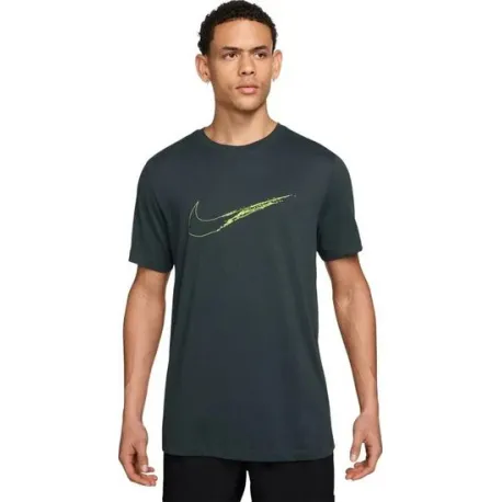 Pánske tričko s krátkym rukávom NIKE M NK DF TEE HBR SEAWEED LT LEMON TWIST