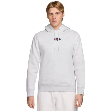 Pánska mikina s kapucňou NIKE U NSW HDY CLUB PO BB OC 2 BIRCH HEATHER