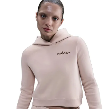 Dámska mikina s kapucňou NIKE W NSW PHNX FLC SHRUNKEN HOODIE SILT RED