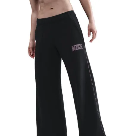 Dámske tepláky NIKE W NSW PHNX FLC LOGO WIDE LEG BLACK