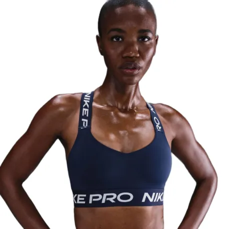 Dámska tréningová športová podprsenka NIKE PRO W NP BRA TT MIDNIGHT NAVY MIDNIGHTNAVY WHITE