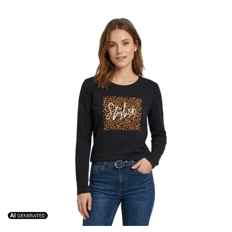 Dámske tričko s dlhým rukávom AUTHORITY T-Lady W black