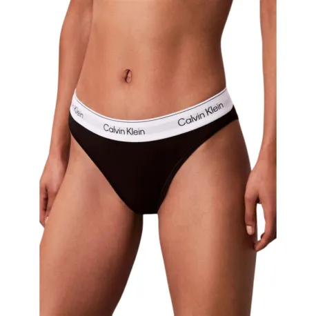 Dámske nohavičky CALVIN KLEIN Tanga Icon Cotton Modal black