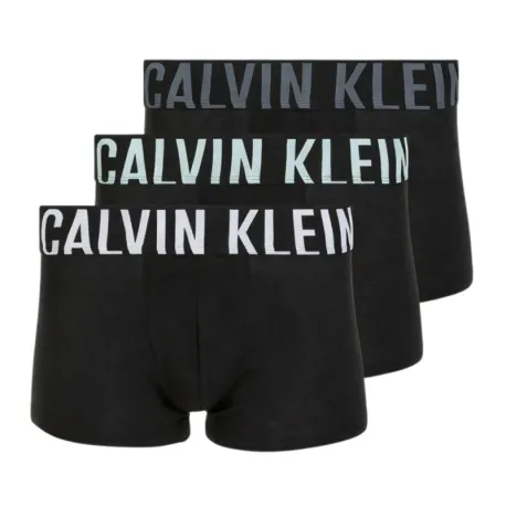 Pánske boxerky CALVIN KLEIN 3 PACK - Trunk 3-Pack black multicolor logo