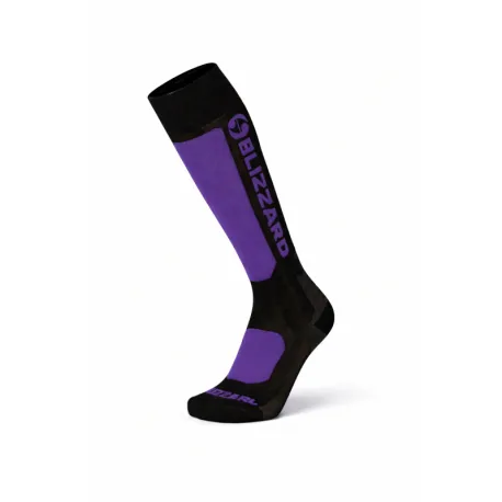 Dámske lyžiarske podkolienky (ponožky) BLIZZARD Glide ski socks, black lavender