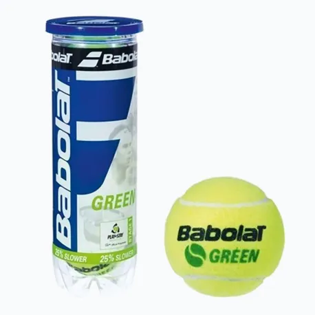 Tenisové loptičky 3ks BABOLAT GREEN x3 JR