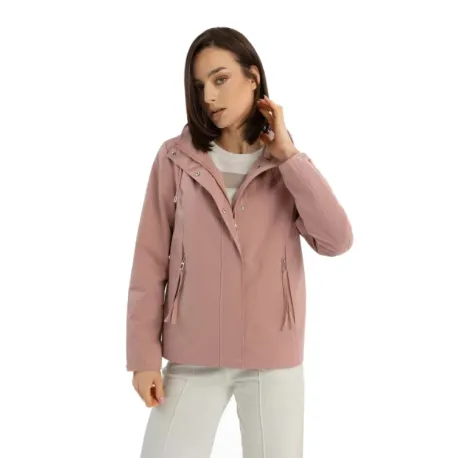 Dámska bunda s kapucňou VOLCANO J-LAGUSTI-PINK
