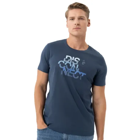Pánske tričko s krátkym rukávom VOLCANO T-DIS-DENIM
