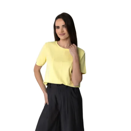 Dámske tričko s krátkym rukávom VOLCANO TM-LUPINA-YELLOW