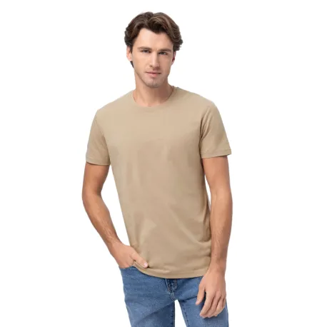 Pánske tričko s krátkym rukávom VOLCANO T-BASIC BEIGE