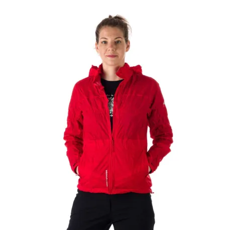 Dámska tréningová bunda s kapucňou NORTHFINDER NORTHKIT-BU-4268OR-bright red