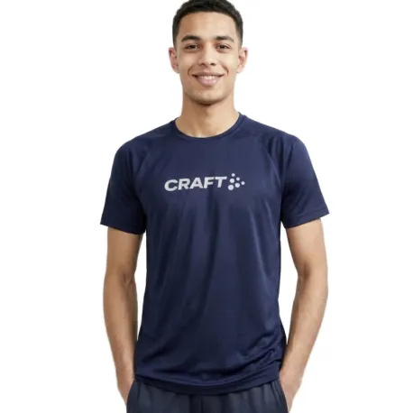 Pánske tréningové tričko s krátkym rukávom CRAFT CORE ESSENCE LOGO TEE M