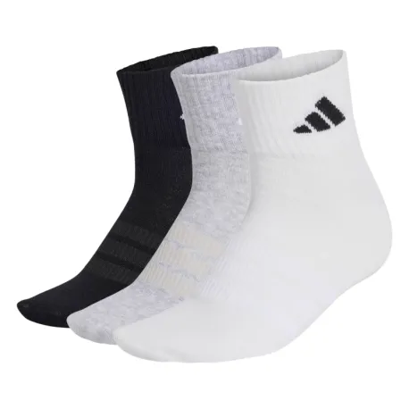 Ponožky ADIDAS 3PACK-T ESS ANK 3P MGREYH WHITE BLACK