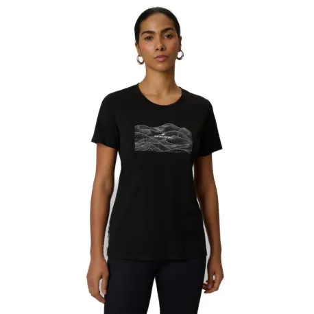 Dámske turistické tričko s krátkym rukávom 4F TSHIRT F2785-20S-DEEP BLACK