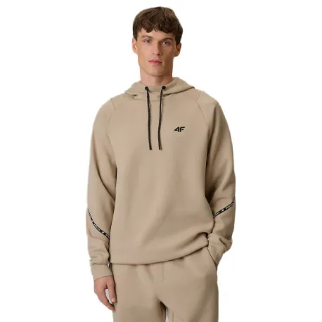 Pánska mikina s kapucňou 4F SWEATSHIRT M2238-83S-BEIGE