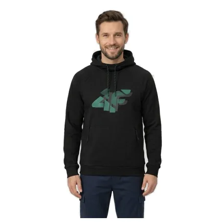 Pánska mikina s kapucňou 4F SWEATSHIRT M2241-20S-DEEP BLACK