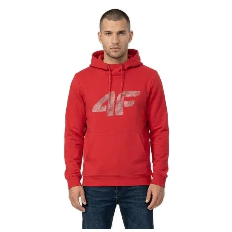 Pánska mikina s kapucňou 4F SWEATSHIRT M2133-62S-RED