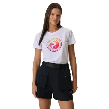 Dámske tričko s krátkym rukávom 4F TSHIRT F2718-10S-WHITE