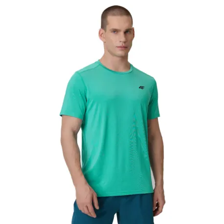 Pánske tréningové tričko s krátkym rukávom 4F TSHIRT FNK M1785-46S-TEAL