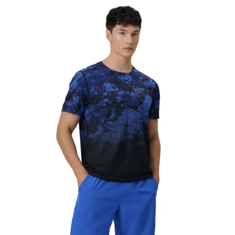 Pánske tréningové tričko s krátkym rukávom 4F TSHIRT FNK M1787-36A-COBALT ALLOVER