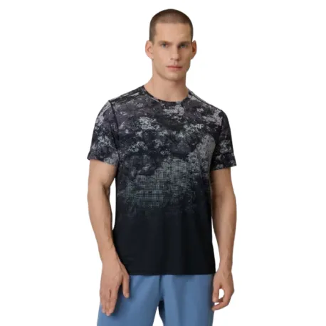 Pánske tréningové tričko s krátkym rukávom 4F TSHIRT FNK M1787-25A-GREY ALLOVER