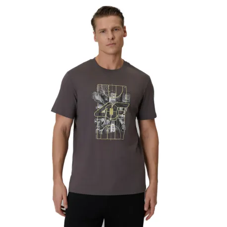 Pánske tričko s krátkym rukávom 4F TSHIRT M2664-24S-MIDDLE GREY