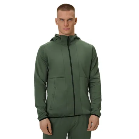 Pánska bežecká mikina 4F SWEATSHIRT FNK M627-43S-KHAKI