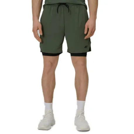 Pánske tréningové kraťasy 4F SHORTS FNK M1259-43S-KHAKI
