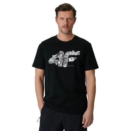 Pánske tričko s krátkym rukávom 4F TSHIRT M2659-20S-DEEP BLACK