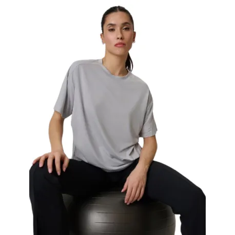 Dámske tréningové tričko s krátkym rukávom 4F TSHIRT FNK F1811-27S-COLD LIGHT GREY