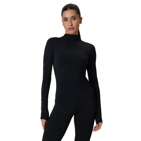Dámske tréningové tričko s dlhým rukávom 4F LONGSLEEVE FNK F502-20S-DEEP BLACK
