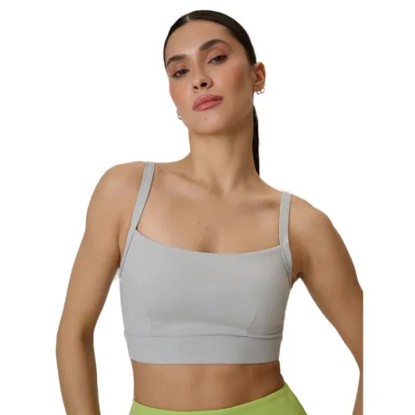 Dámska tréningová športová podprsenka 4F SPORT BRA F207-27S-COLD LIGHT GREY