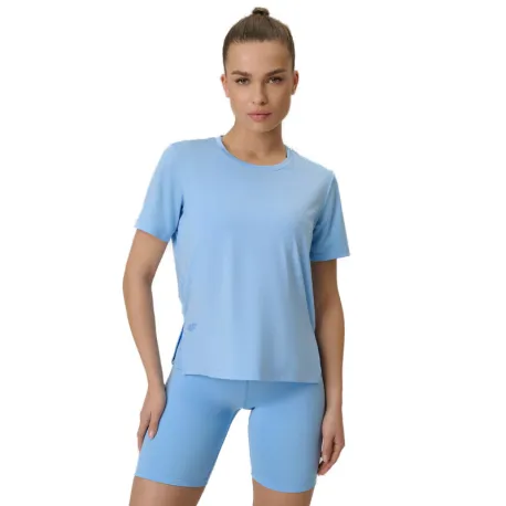 Dámske tréningové tričko s krátkym rukávom 4F TSHIRT FNK F1847-33S-BLUE