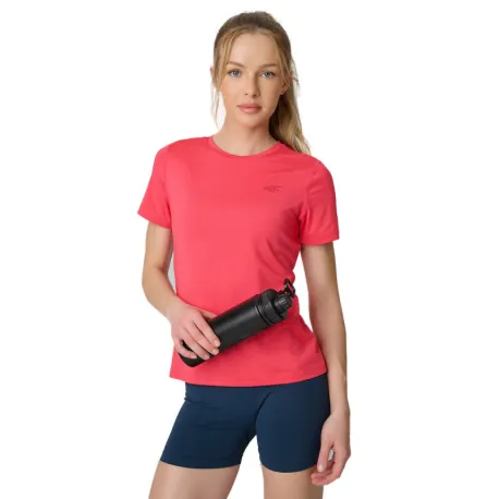 Dámske tréningové tričko s krátkym rukávom 4F TSHIRT FNK F1846-63S-CORAL